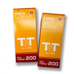 Гильзы для табака "T&T Economy Full Flavour 200 King size Regular Filter 8/20мм"