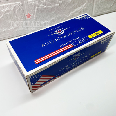 Гильзы для табака "American Aviator Slim White XL" 7/24мм (200)
