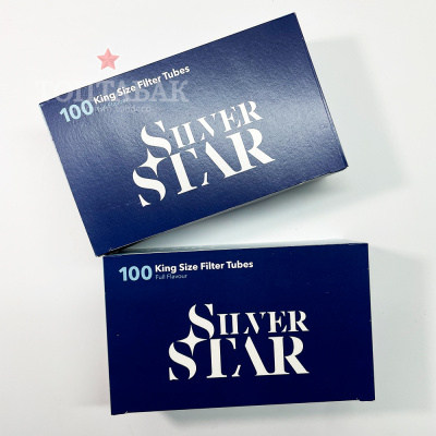 Гильзы для табака "SILVER STAR filter 84мм/15мм/8,1мм" (100)