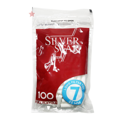 Фильтры для самокруток Silver Star Long 7/22мм 100 шт.