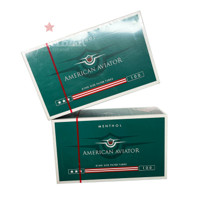 Гильзы для табака "American Aviator Menthol Filter 8.1/15мм" 100шт