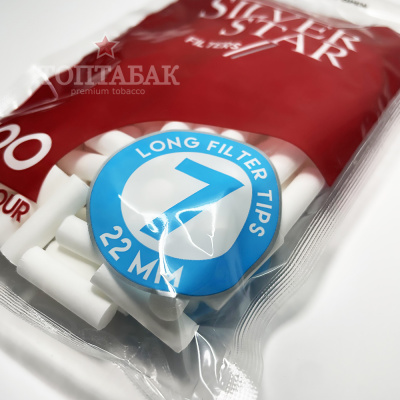 Фильтры для самокруток Silver Star Long 7/22мм 100 шт.