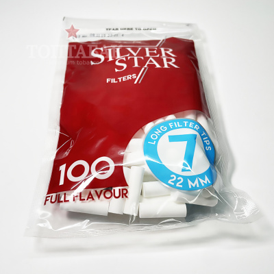 Фильтры для самокруток Silver Star Long 7/22мм 100 шт.
