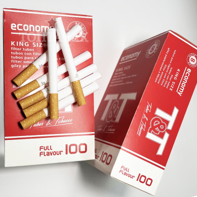 Гильзы для табака "T&T Economy Full Flavour 100 Regular Filter 8,1/15мм"